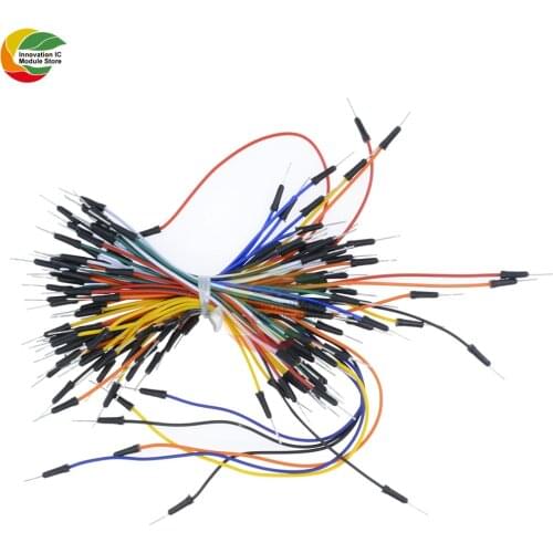 65 pieces/batch brand new solderless flexible breadboard jumper breadboard cable for Arduino jumper diy kit electronic products