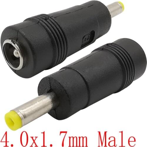 DC Male Plug Tips Female Connectors to Male Jack for PSP 2 3 4( 5.5x2.1mm to 4.0x1.7mm ) DC Connectors For Electrical Socket