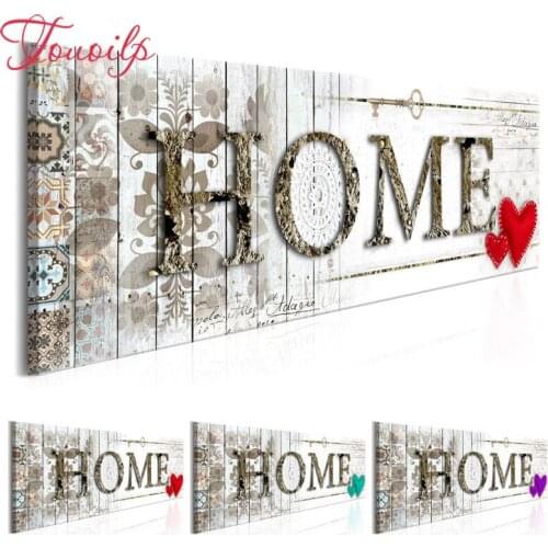 TOUOILP New 5D Home sweet Home Diamond Painting Cross Stitch Full Mosaic Square&round Drill diy Diamond Embroidery Home Decor