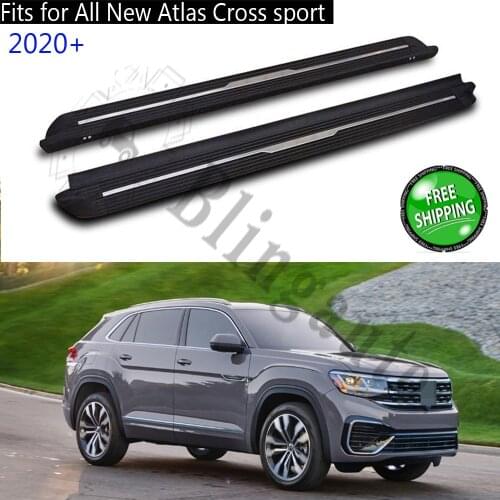 Running board fits for V.olkswagen All New Atlas Cross sport 2020 side steps nerf bar car pedal side stairs side bar 2PCS