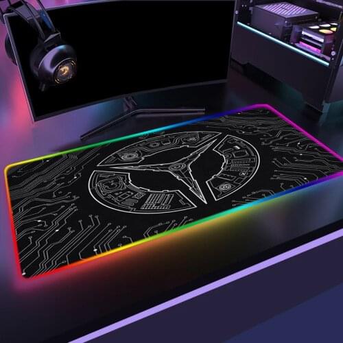 Rgb Mausepad Lenovo Legion Mouse Pad Gamer Girl Backlight Varmilo Gaming Keyboard for Compass Gamers Accessories Desk Mat Mice