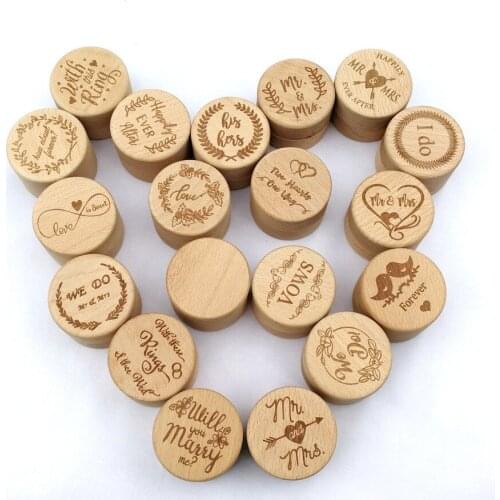 Engraved Wooden Ring Box Wedding Ring Box Antique Carved Ring Box Wooden Box For Lover Couples Anniversary Valentines Day Gift