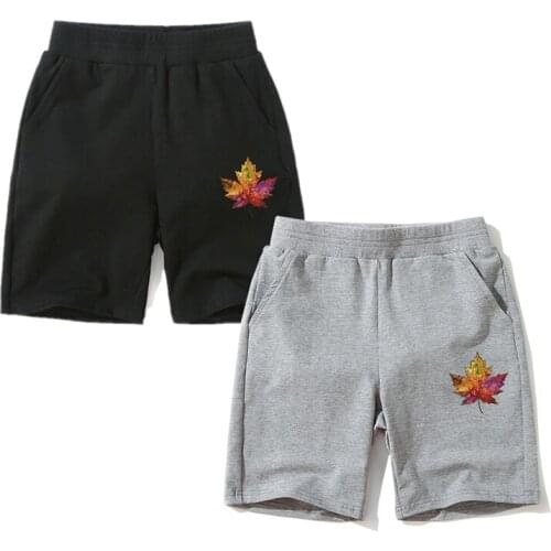 Autumn leaf icon children bottoming boy girl shorts funny Dab kids short pant summer cotton kid clothing kid fashion shorts
