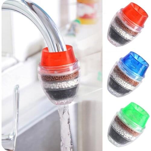Kitchen Faucet filter Mini Home Faucet Tap Purifier Activated Carbon Water Filter Safety Replaceable Bathroom faucet accessories