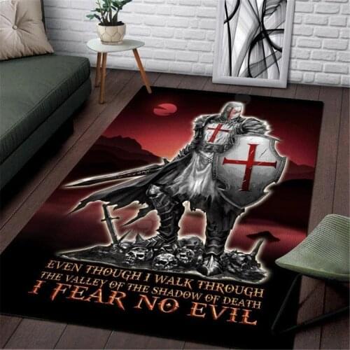 Knights Templar Area Rug 3D All Over Printed Non-slip Mat Dining Room Living Room Soft Bedroom Carpet 04