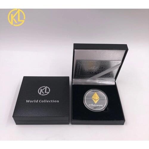 Ethereum Crypto Ethereum Ether/Bitcoin/Dash American Commemorative Coin Non-currency Coin Collection Lucky with nice gift box