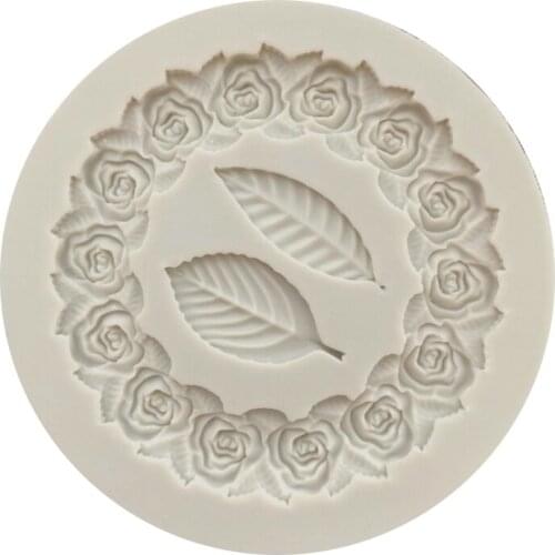 Furniture Kitchen Wreath Leaf Liquid Silicone Mold, DIY Chocolate Mold, Photo Frame And Frame Fondant Baking Mold