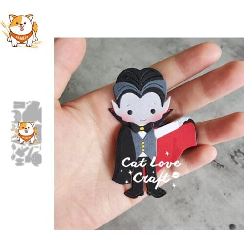 Halloween Vampire Metal Cutting Dies Mold Knife Scrapbooking Stencil DIY Embossing Craft Die Cuts Card Making New Dies For 2020