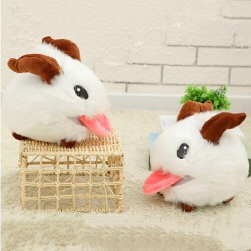 Kawaii Plush Toys For Girls Game League Of Legends Pual Lol Limited Poro Toy Doll White Mouse Cartoon Toy Birthday Holiday Gift