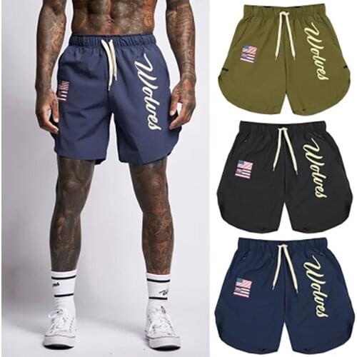 Crazy muscle sports shorts men Europe and the United States new summer basketball training shuttle Weaving speed-dry pants cross
