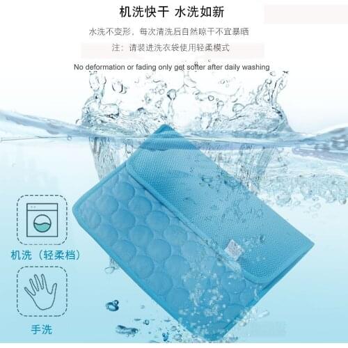 Dog Cooling Mat Pet Cat Chilly Non-Toxics Summer Cool Bed Pad Cushion Summer Washable For Small Medium Large Dogs Car