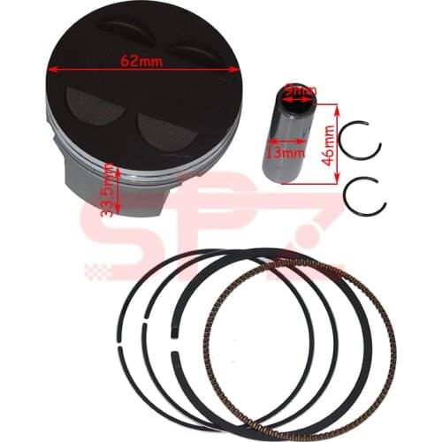 62mm Big Bore Racing piston ring for Yamaha NMAX N max Nmax 155 Aerox TRICITY R15 NVX 155cc to 183cc 2DP