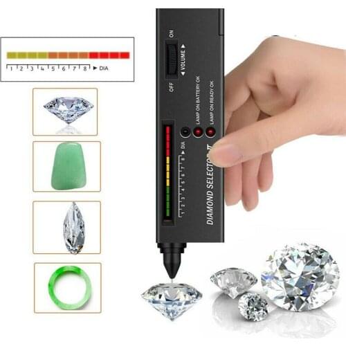 Professional Diamond Gems Tester Pen Portable Gemstone Selector Tool LED Indicator High Accurate Reliable Jewelry Test Tool