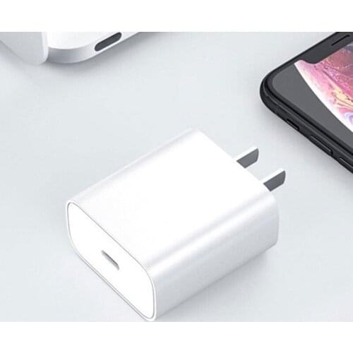 18W PD USB Type C Quick Charger Adapter For iPhone 12 11 Pro XR Xs Samsung S20 Fast Charging EU US Plug Travel Power Adapter