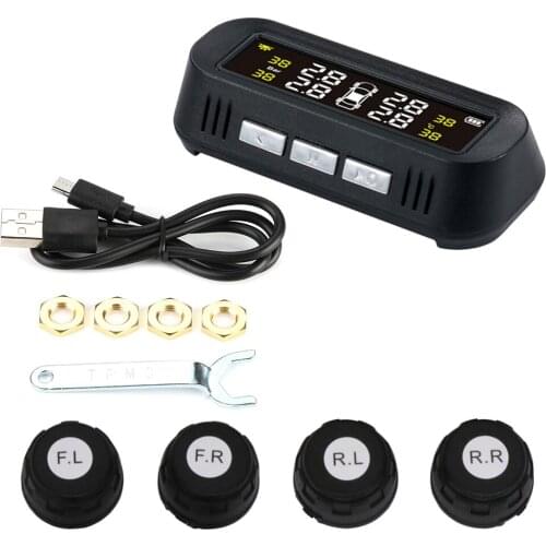 Car Tire Pressure Monitor System Universal TPMS TY16 Solar Power External Digital Tyre Pressure Sensor​​ Monitoring