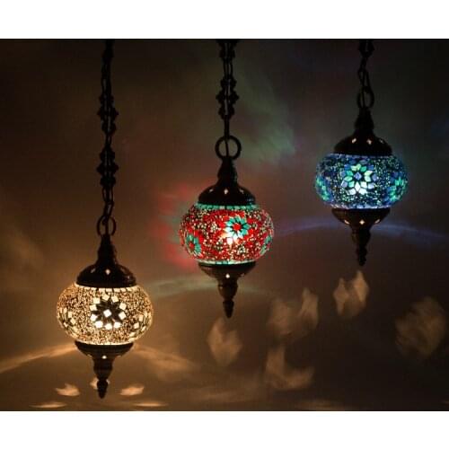 Turkish Moroccan Pendant Lamp Cafe Restaurant Bar Tree Hotel Romantic Balcony Corridor Stairwell Luminaire Suspendu hanging lamp