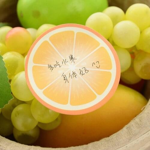 1pcs/lot New Fruits design Notepad Sticky Note pads Memo Writing scratch pad notes zakka stationery office supplies School