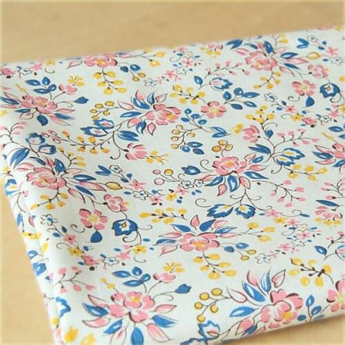 110x50cm Pastoral Floral Plain Cotton Fabric DIY Childrens Wear Cloth Make Bedding Quilt Decoration Home Alibaba Express