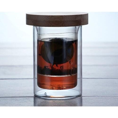 200ml Exquisite Flower Teapot Double Glass Teapot Red Teapot High Borosilicate Glass Tea Set, Beautiful Home Decoration