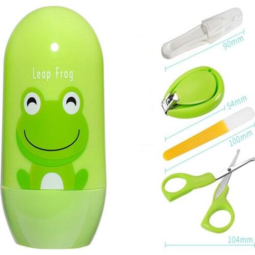 4PCS Nail Care Baby Nail File Safe Baby Nail Clippers for Newborn Kids Solid Nail Clipper Nail FileSet Health Care Accessory