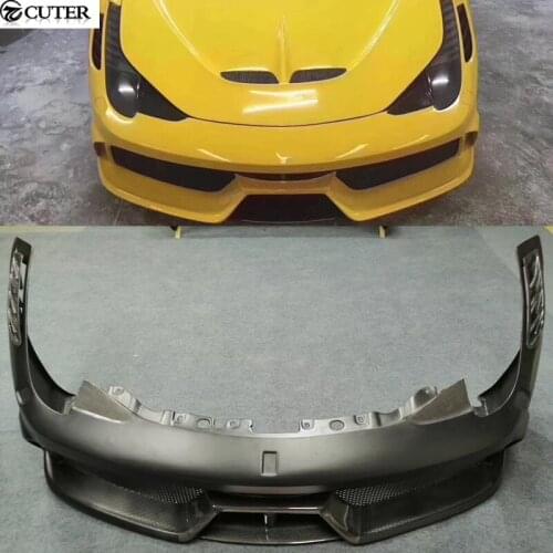 458 SP style Carbon fiber FRP front bumper for Ferrari 458 SP style car body kit