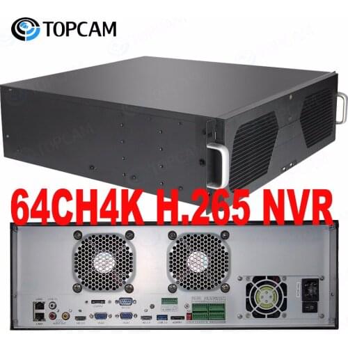 64 Channels NVR Network Video Recorder 3U 16HDD 64CH 4K//5MP3MP/1080P NVR H.265 HDMI