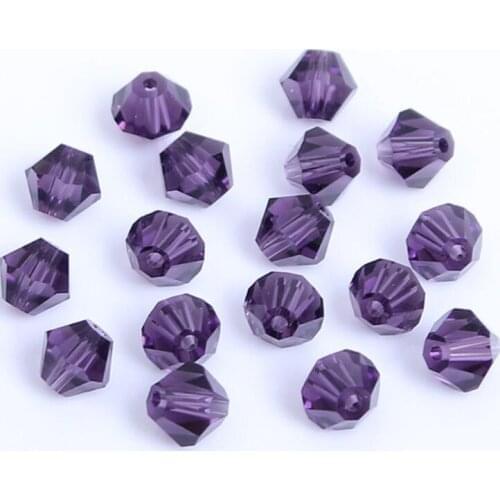 Violet 8mm 144pcs/Lot Chinese Top Quality Crystal Bicone Beads Free Shipping
