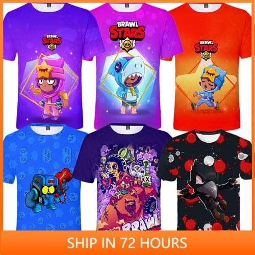 Colt Nita Leon and Star Childrens Kids Game 3d T-shirt Shirt Boys Girls Harajuku Short Sleeve Jacket Coat Baby Clothes