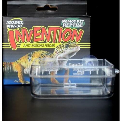 Reptile Feeder Anti-escape Food Bowl Turtle Lizard Worm Live Food Container