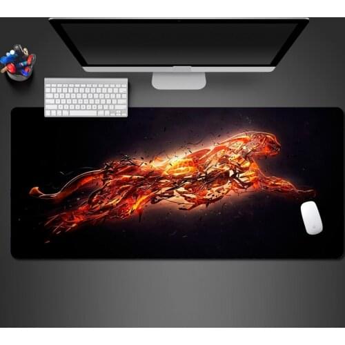 Cool Lightning Leopard Mouse Pad High Quality rubber Mouse Mat Game Team PC Game Computer Keyboard Game Mats To Gamer Best Gift