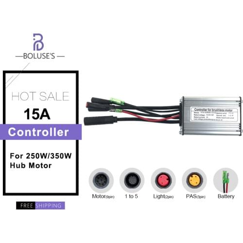 Electric Bike Brushless Motor Waterproof KT15A Controller with LCD4 LCD5 Display 36V 48V 250W Ebike Electric bike Accessorice
