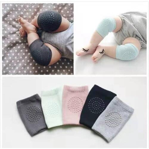 Kids Non Slip Crawling Elbow Infants Toddlers Baby Accessories Smile Knee Pads Protector Safety Kneepad Leg Warmer Girls Boys