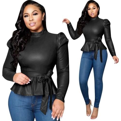 New Autumn Womens clothing Flocked leather Short Coat Bomber Faux Leather Outwear lady spring tops Loose fashion six colors