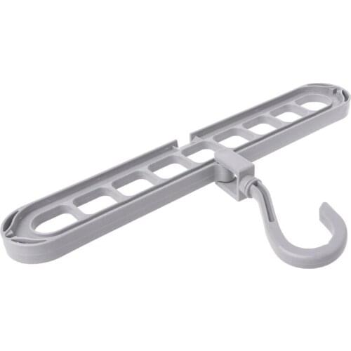 3D Space Saving Clothes Hanger With Hook Cabinet Organizer 360 Rotation