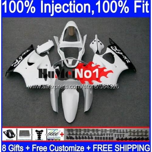 OEM For KAWASAKI ZX 6R 636 600 CC 6 R ZX636 ZX6R 00 01 02 70MC.50 White Black ZX-636 600CC ZX600 ZX-6R 2000 2001 2002 Fairings