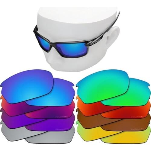 OOWLIT Anti-Scratch Replacement Lenses for-Oakley Carbon Shift Etched Polarized Sunglasses
