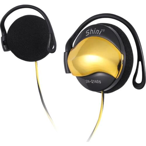 Original 3.5mm Wired Headphones HiFi Stereo Bass No MIC Sports Running Yoga Computer Mobile Phone Hanging Ear General Strap Head