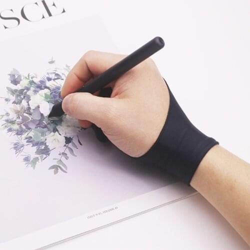 2 Fingers Drawing Glove Anti-fouling Artist Favor Any Graphics Painting Writing Digital ablet For Right And Left Hand