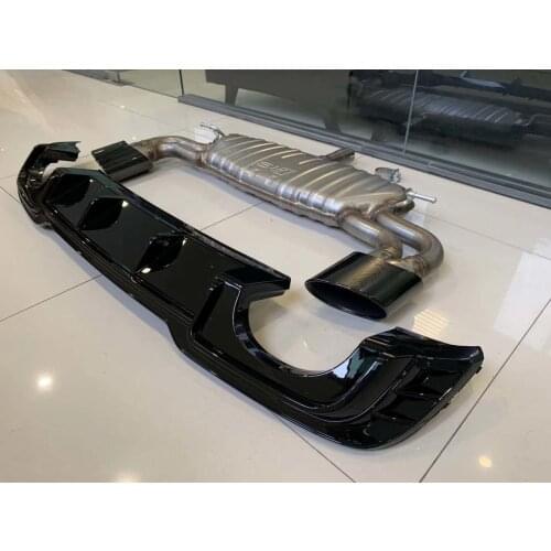 Suitable for Audi 17-19 A3 Refits Rs3 Rear Lip Exhaust Tail Throat