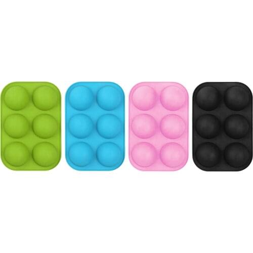 Semi-Sphere Silicone Mold, DIY Baking Mold for Making Hot Chocolate Bomb, Ice Cream Cake, Jelly, Dome Mousse, Easy to Remove