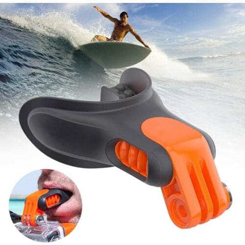 Portable Bite Snowboard Floaty Camera Accessories Mouth Mount Set Surf Braces Connector Mouthpiece Skating For Gopro Hero 7 6 5