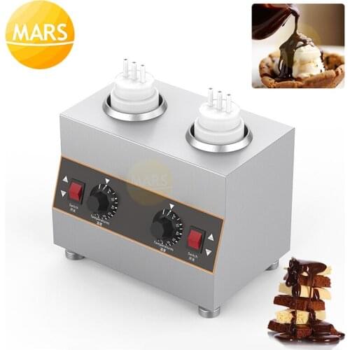 Commercial Sauce Bottle Warmer Stainless Steel Topping Dispenser Melter Electric Hot Cheese Chocolate Soy Sauce Heating Machine