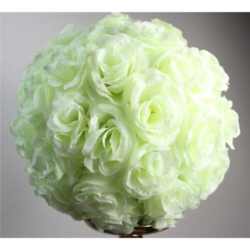 SPR 45cm*4 pcs Free shipping Gypsophila Artificial Kissing Pomander Rose Flowers Ball Bouquet Wedding Party Decoration-New ivory