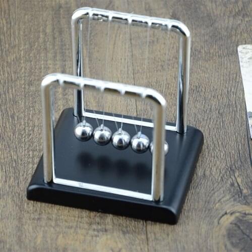 Newtons Cradle Steel Balance Ball Physics Science Pendulum Decoration Craft Early Fun Development Educational Desk Toys Gift