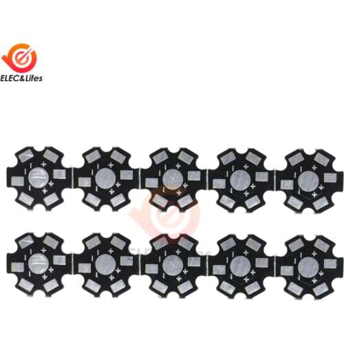 10Pcs/lot High power LED Universal Aluminum Heatsink Plate 20MM For LED Light Lamp Power heat sink Radiator Cooler