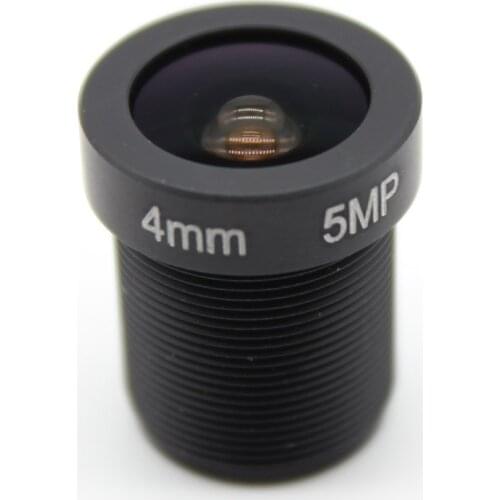 X2pcs HD 5MP 4mm Fixed Iris 86 degrees angle 1/2.5" IR Board CCTV Lens M12 for Security IP Camera