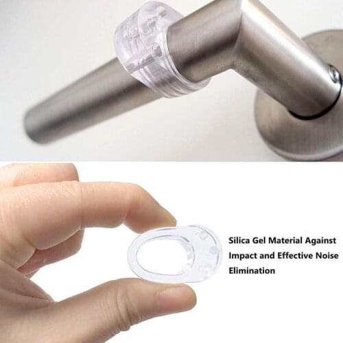 1pcs Door Stopper Transparent Silica Gel Door Handle Buffer Bumper Wall Protection Doorknob Walls Furniture Protective Tools