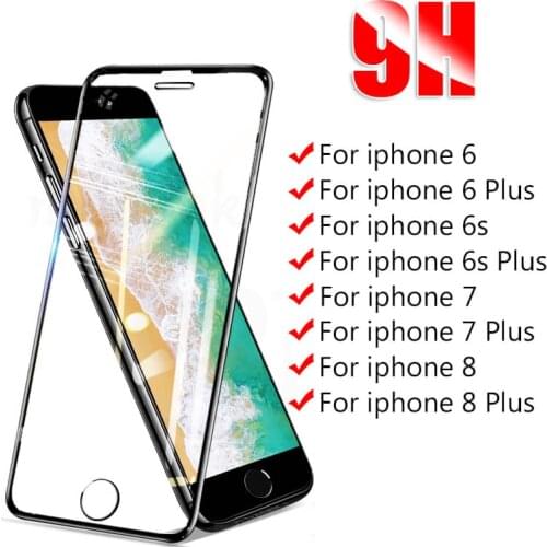 2Pcs Protective Glass For iphone 7 8 6 6s Plus Screen Protector on iphone8 Glas iphone7 Pelicula aifone 8 Film aiphone 6 s Armor