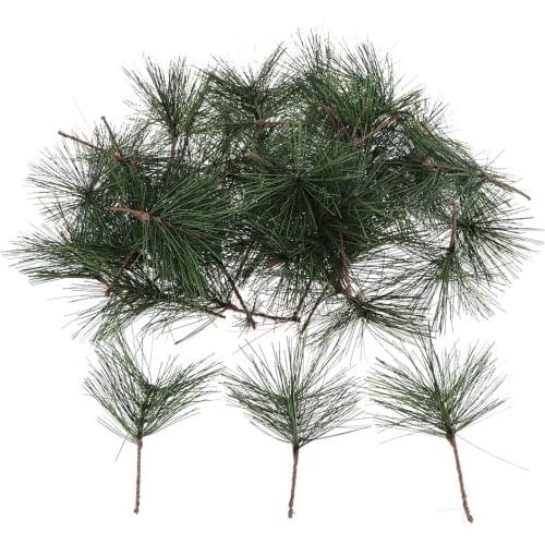 50pcs decorative artificial pine needles floral plants decors christmas DIY