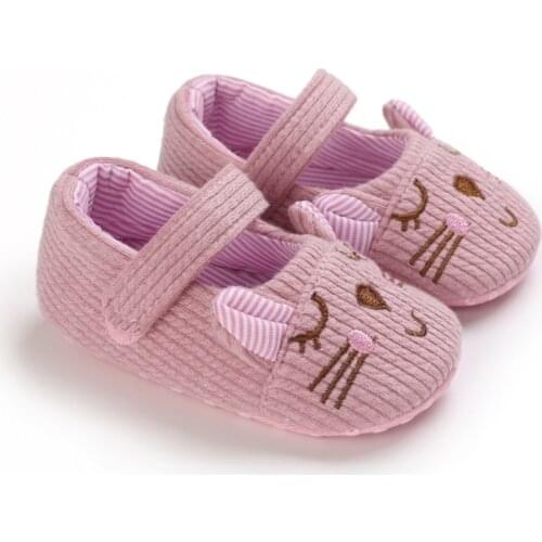 Baywell Cartoon Newborn Baby Girl Shoes Fall Cute Crib Shoe Infant Boy Soft Sole Toddler Baby Walking Prewalkers First Walkers